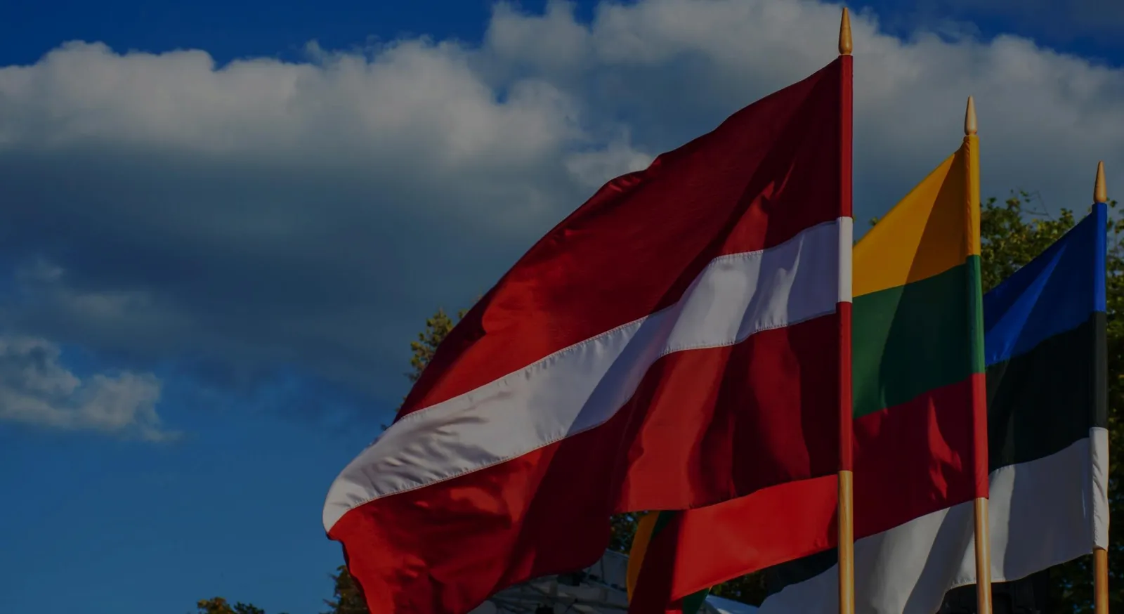 Flags of Estonia, Latvia and Lithuania