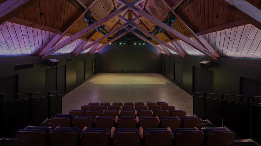 A cinema and performance space shown in the supplied Wende venue presentation